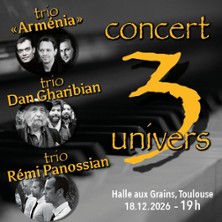 3 Trios - 3 Univers - classique, musique du monde, jazz